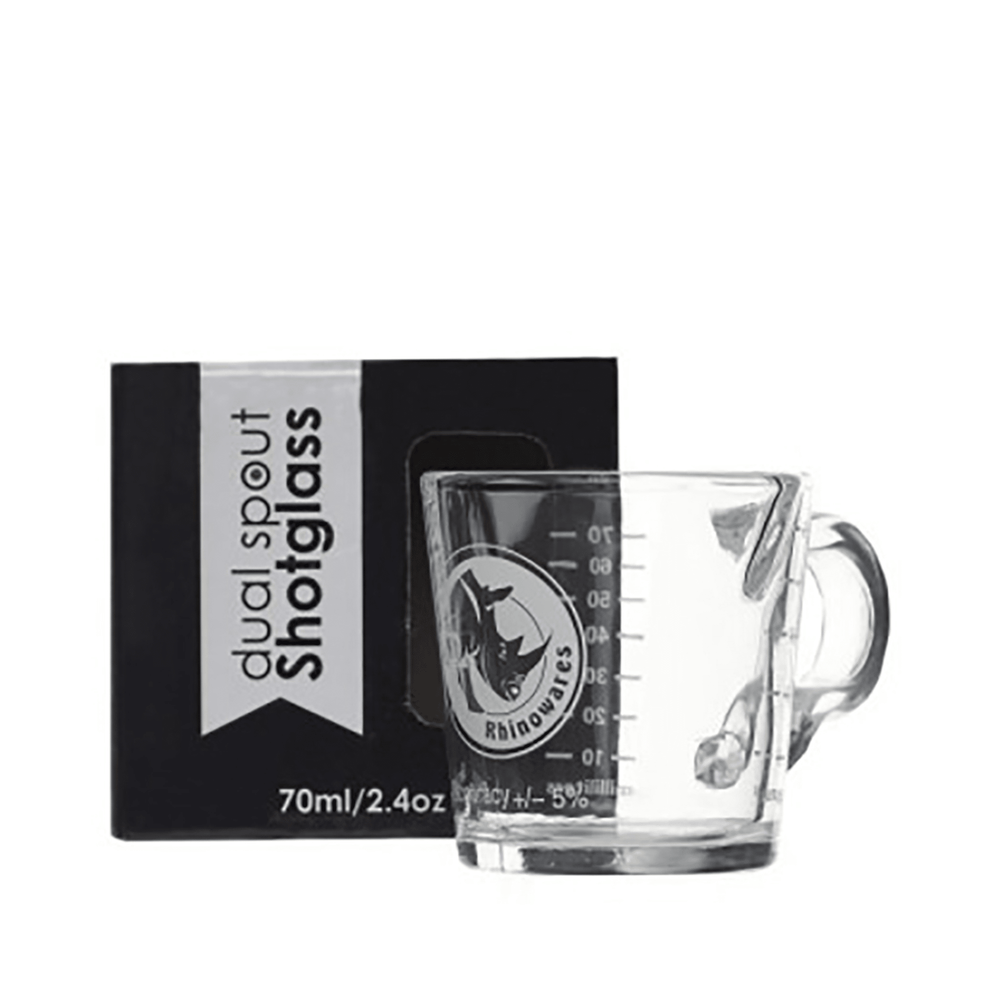 Rhinoware 3oz Dual-Spouted Shot Glass with Handle