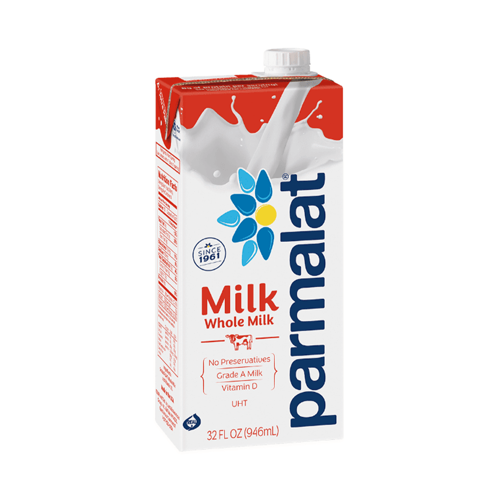 Parmalat Whole Milk - 2 Cases of 12, 32oz Cartons (24 Total)