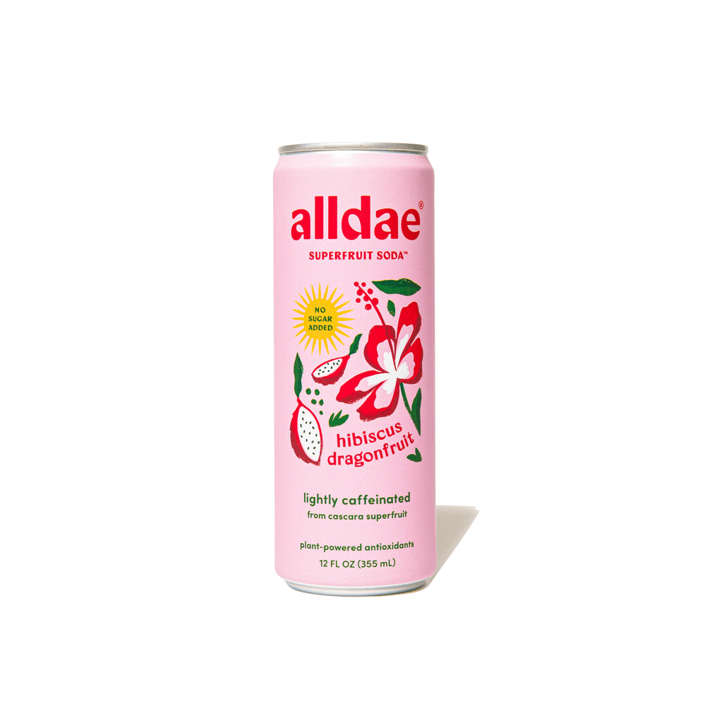 Alldae Superfruit Soda - Hibiscus Dragonfruit