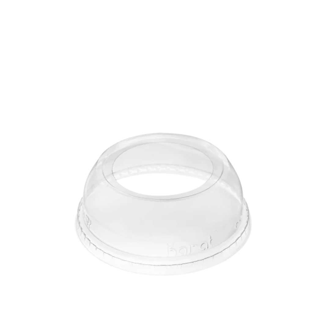 Karat Wide-Hole Domed PET Lid, 12-24oz
