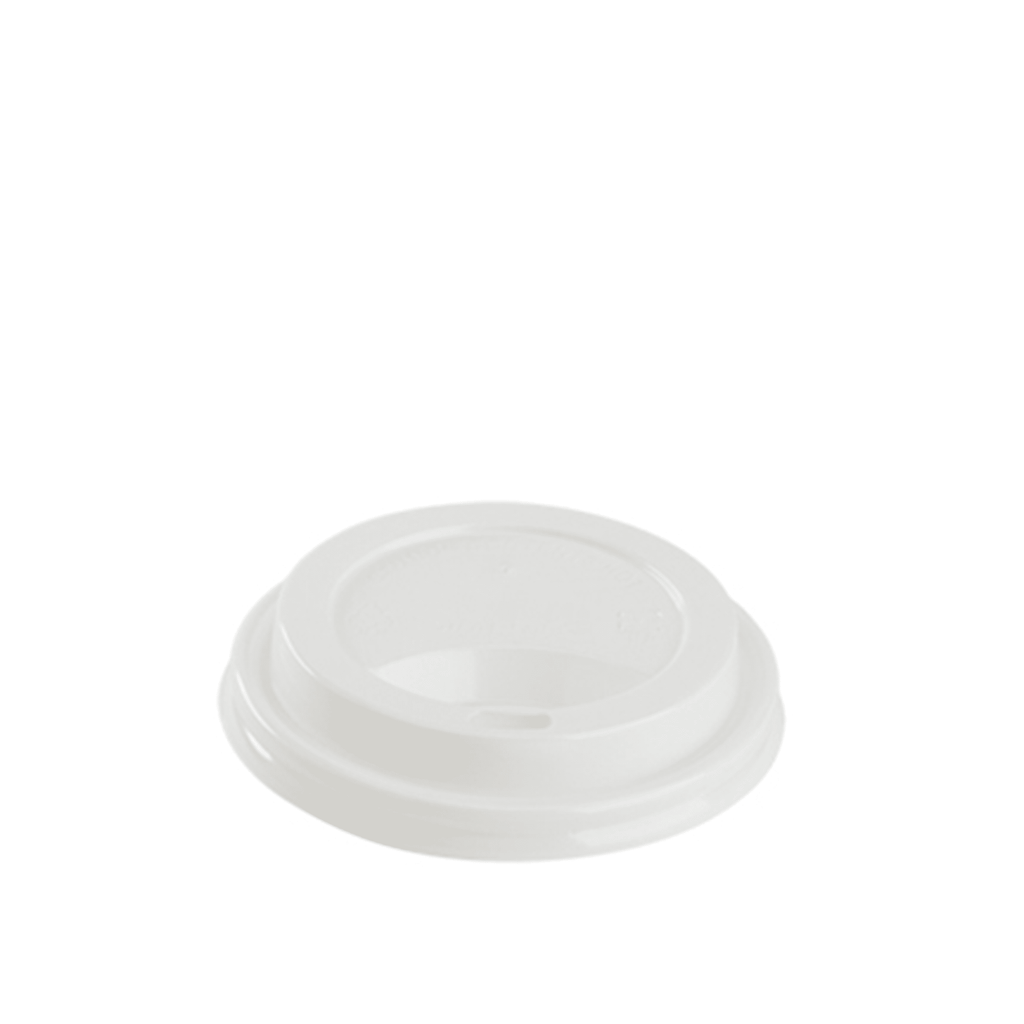 Karat White Domed Lid, 8oz
