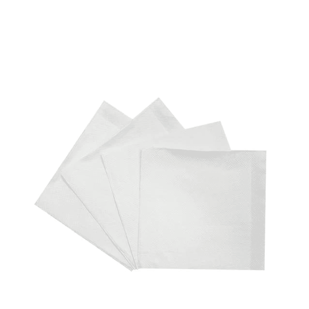 Karat White Beverage Napkins, 4