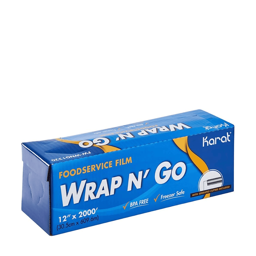 Karat Wrap N' Go Foodservice Film with Serrated Cutter, 12