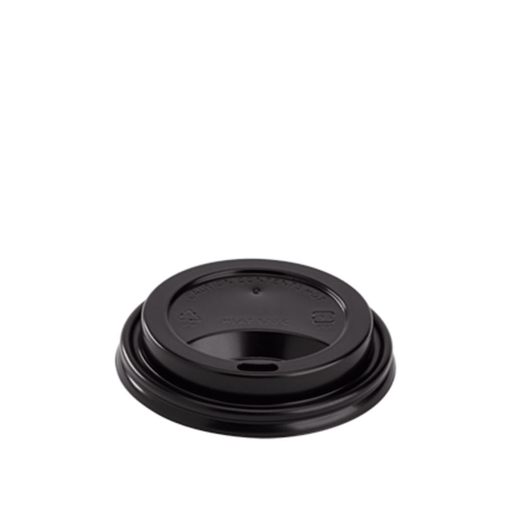 Karat Black Domed Lid, 8oz
