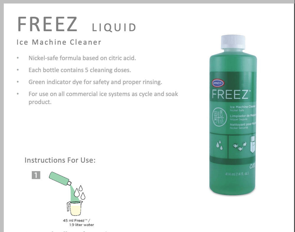 Urnex Freez Ice Machine Cleaning Liqiud