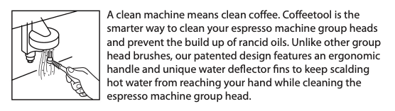 Group Head Cleaning Brush, Barista Coffee Equipment